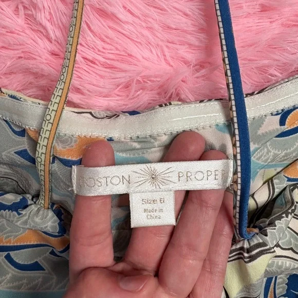 Boho Print Hankerchief Flowy Dress - Picture 7 of 8